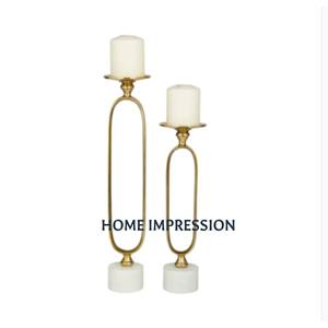 Fancy Trending Brass Mesa decorativa Centro de mesa Boda Café Fiesta de cumpleaños Portavelas Festival Aligeramiento Portavelas - Product Image 5