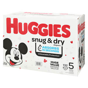 Pañales Huggies Little Movers, tamaño 5-27 + libras (132 unidades) - Product Image 4