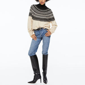 Venta al por mayor por encargo 100% algodón mujeres suéter impreso Logo pulóver señoras 2025 suéter mujeres - Product Image 4