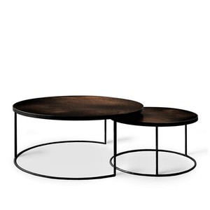 โต๊ะกาแฟเหล็กเหล็กคุณภาพสูงมาตรฐานทันสมัยโต๊ะข้างสำหรับห้องนั่งเล่นเฟอร์นิเจอร์สำนักงาน - Product Image 2