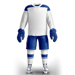 Camiseta de hockey sobre hielo transpirable y ligera para hombres con pantalones a juego diseñados para un rendimiento de velocidad y comodidad - Product Image 1