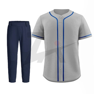 Wholesale OEM Custom <b>Baseball</b> Uniform <b>Sets</b> Heat-Transfer Printed Men's <b>Baseball</b> Jerseys for Teams Clubs - Product Image 1