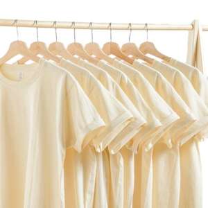 Camiseta de gran tamaño Camiseta lisa de manga corta de algodón en blanco de talla grande para hombres Envío DDP - Product Image 1