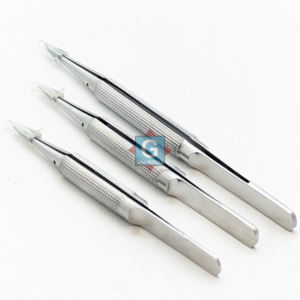 Pince à épiler de microchirurgie manuelle en acier inoxydable certifiée CE disponible en différentes tailles - Product Image 1