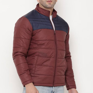 Breathable <b>Canvas</b> Winter Puffer <b>Jacket</b> for <b>Men</b> Stand Collar Front Logo High Street Style Eco-Friendly & Windproof - Product Image 3