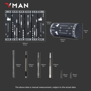 VMAN <span class=keywords><strong>TOOLS</strong></span> Juego de destornilladores magnéticos 128 en 1 Herramienta multimanual de precisión Destornilladores hexagonales Torx - Product Image 3