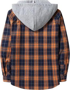 Chemise à capuche en flanelle classique à manches longues pour homme, en coton 100%, de haute qualité, design personnalisé, fabrication directe, OEM, chemise décontractée pour homme - Product Image 3