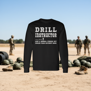 Maglietta promozionale a maniche lunghe con scritta 'Drill Instructor' - Product Image 3