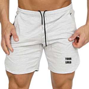 Vente en gros OEM 240 Grammes Shorts vierges Séchage rapide Respirant Gym Cordon de serrage Poches en maillot pour hommes Mince Décontracté Solide Sweat Tricoté - Product Image 1