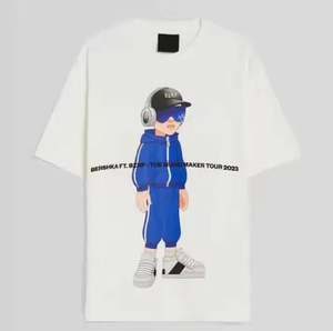 Vente en gros 100% coton T-Shirt Mens Crew Neck Streetwear Style Blank Oversized Tee avec Logo personnalisé-T-shirt Fournisseur Fabricant - Product Image 3