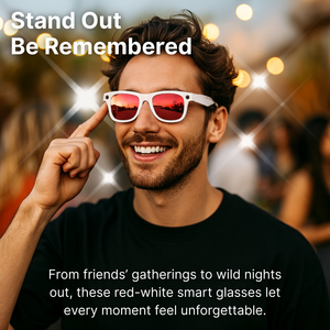 Lunettes intelligentes NEXLENZ NL-Z2 avec objectifs anti-lumière bleue, 8MP, photo/vidéo mains libres, reconnaissance d'objets par IA, traduction en temps réel - Product Image 2
