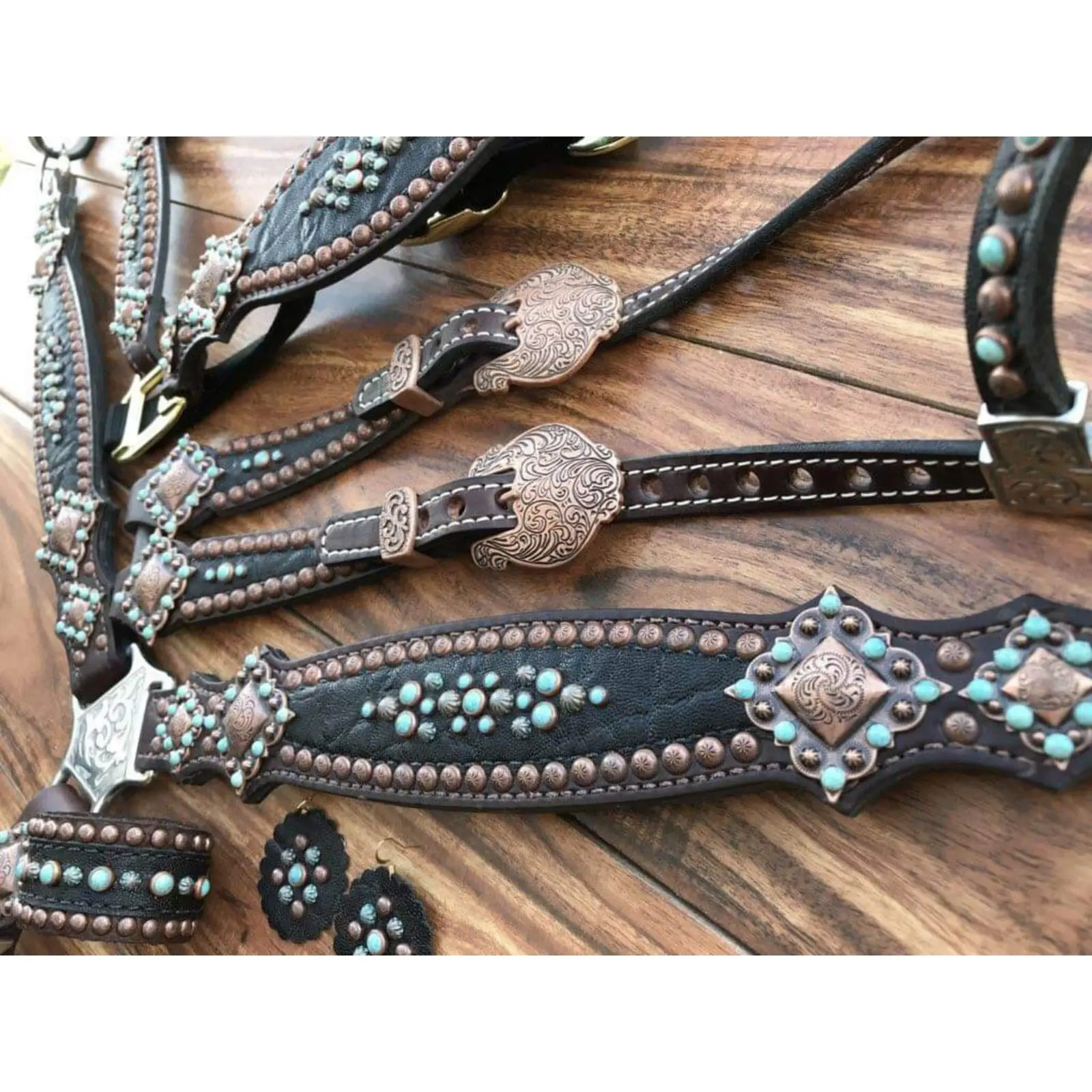 Set kerah payudara Headstall Horse kualitas Premium Tack at terbaik