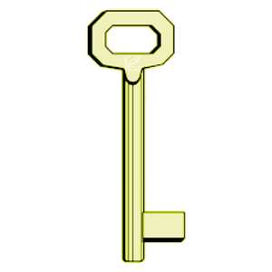 กุญแจทองเหลือง 'patent' 5012 - แบบยาว - Product Image 1