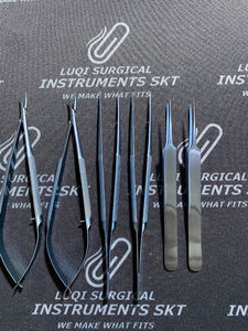 Ensemble d'instruments de microchirurgie en titane de haute qualité, kit de microchirurgie autoclavable, plateau de stérilisation en plastique, hôpital - Product Image 3