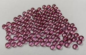 พลอยโทแพซสีชมพูธรรมชาติทรงหลังเบี้ยทรงกลมขนาด6มม. สีชมพู - Product Image 2