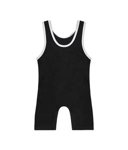 Singlet de lutte personnalisé pour hommes, entraînement de gymnastique, couleur noire, Singlet de lutte par Qito International - Product Image 3