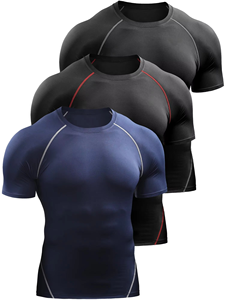 T-shirt de sport pour homme à manches longues, col roulé, respirant, protection UV, pour entraînement de MMA, BJJ, arts martiaux, avec logo personnalisé - Product Image 1
