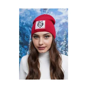 Classic Design Premium Quality Hot Sale Luxury Casual Winter Beanie Hat 5147-1 Hat "Wolf" from Ukraine Origin Supplier