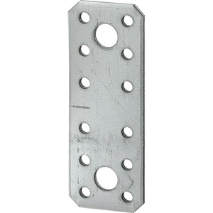 Connecteurs plats VORMANN, longueur 180 mm, largeur 40 mm, épaisseur 2,5 mm, acier Sendzimir galvanisé, lot de 50, supports et étagères de rangement - Product Image 1