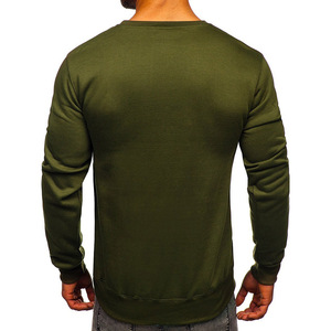 Sudadera Lisa de Cuello Redondo para Hombre, Mezcla Suave de Algodón y Poliéster, para Impresión de Logotipo Personalizado - Product Image 3