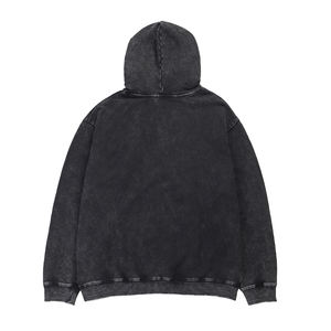 Sweat à capuche vintage délavé pull High Street coton sweat hommes femmes Harajuku mode coupe ample Y2K Hip Hop Streetwear - Product Image 6