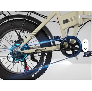 My Store Hot Sale 20-Inch Mini Electric Mountain Bike Folding Fat Tire 48V 13Ah 200-250W Black 7 Speed Steel Frame Manual 0.0g - Product Image 2