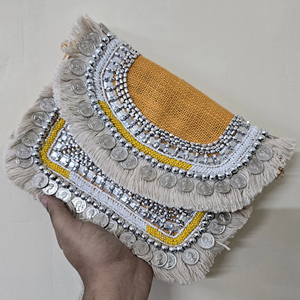 Boho Style Handmade Women Shoulder Bag Trendy Fashion Tote Bag Summer <b>Beach</b> Bag Wholesale Suppliers India - Product Image 1