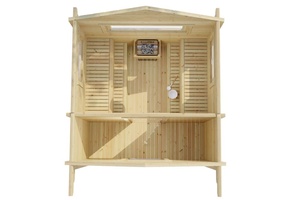 Cabine de sauna extérieure alpine panoramique |   Sauna en bois naturel pour <span class=keywords><strong>spa</strong></span> de jardin avec vue sur la <span class=keywords><strong>montagne</strong></span> - Product Image 4