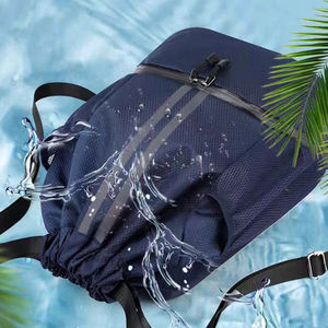 Sac à cordon personnalisé en polyester imperméable pour le sport, la gym et les activités de plein air – Sac à dos décontracté - Product Image 5