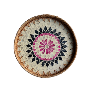 Plateau Décoratif En Rotin Forme Pas Cher En Gros Qualité Fabriqué À La Main Vintage Type De Service 4 Fait Vietnam Cenvinex RT04 Personnalisé - Product Image 6