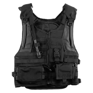 Automne hiver hommes laine polaire gilet Logo personnalisé épaissi vêtements de travail multi-poches décontracté respirant col roulé fermeture éclair - Product Image 1