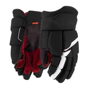 Gants de hockey sur glace de fabrication pakistanaise, blancs et gris, protection des mains, équipement de protection pour les joueurs - Product Image 1