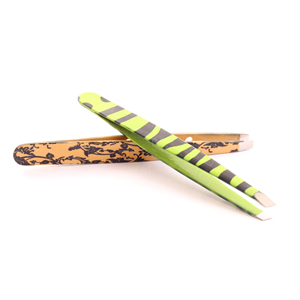 Pince à sourcils réutilisable légère et écologique en acier inoxydable personnalisée de haute qualité - Product Image 1