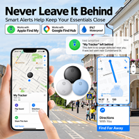 Localisateur de clés et d'objets BLE, système double compatible avec Apple Find My et Google Find Hub, étanche IP67, balise intelligente Bluetooth