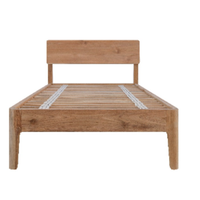 Cama doble Cama de madera Muebles para el hogar Estilo moderno para muebles de hotel Modelo de lujo de Indonesia