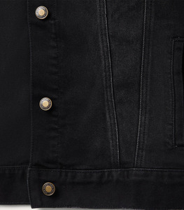 Venta al por mayor de poliéster con logotipo personalizado, chaqueta vaquera bordada impermeable para uso en exteriores, chaqueta vaquera de invierno para hombre - Product Image 5
