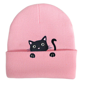 Gorro Jacquard al mejor precio con puños plegables, gorro de punto de calavera de invierno, logotipo personalizado, MOQ bajo para viajes - Product Image 3