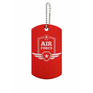 Cheap Light Weight Custom logo Laser Engraved Metal Anodized Aluminum <b>Dog</b> Tags with Chains - Product Image 6