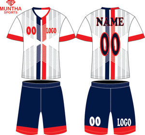 ชุดกีฬาฟุตบอลสำหรับผู้ชายชุดทีมฟุตบอลดีไซน์ใหม่ล่าสุดออกแบบได้ตามต้องการพร้อมโลโก้และดีไซน์ - Product Image 1