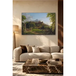 Impression sur toile de Fida Thomas Cole Riders : Riders partant du château - Product Image 5