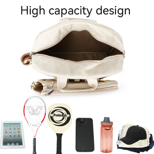 Sac fourre-tout de sport en cuir PU Offre Spéciale imperméable à l'eau en plein air sac de padel pour dames raquette de tennis et Pickleball Gym utilisation - Product Image 3