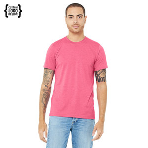 T-shirt respirant en gros pour hommes, logo, manches courtes, décontracté, en coton, col rond, coupe classique - Product Image 4