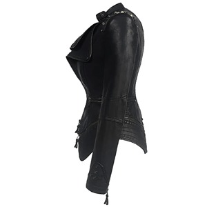 Vestes en cuir personnalisées pour femmes haut chauffé long meilleur prix de gros tissu teint coton matériau de remplissage logo authentique - Product Image 4