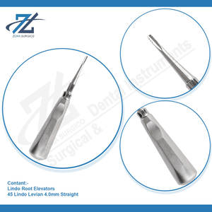 Elevador de Raíces Recto Lindo Levian de 4.0 mm, Acero Inoxidable Alemán de Alta Calidad, Manual, con Certificación CE, Elevadores Dentales para Extracciones - Product Image 4