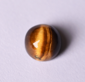 Cabujón redondo de ojo de tigre Natural, piedra preciosa marrón suelta calibrada de 9 mm para hacer joyas, fuego dorado con Color rojo - Product Image 5