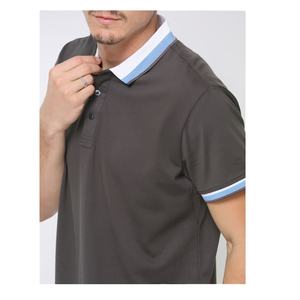 Jersey de punto de algodón para hombre recién llegado, suéter de cuello redondo de Color sólido con decoración estampada, informal de verano para polos - Product Image 1