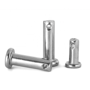 Goupille cylindrique à tête plate DIN1444 GB882 en acier au carbone avec trou, prix usine - Product Image 1