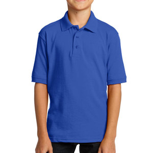 Polo clásico juvenil con cierre de dos botones, manga corta, ajuste seco, rendimiento informal atlético, polos de Golf que absorben la humedad - Product Image 3