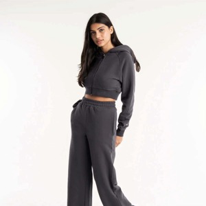 Sweatshirts à capuche personnalisés à épaules tombantes et délavés à l'acide pour femmes 180g Fabricant OEM Sweatshirts de mode Streetwear Pullover Low - Product Image 2