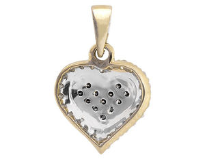 Iced Out Bling Moissanite Diamante tachonado en 925 Plata corazón colgante joyería perfecta regalos de cumpleaños para mujeres - Product Image 3